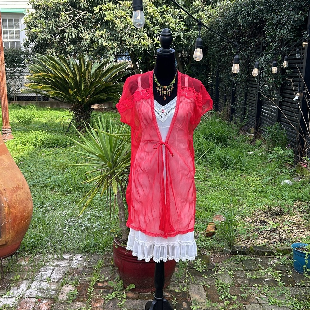 70s Vintage Rosette Slip XS - Picture 10 of 16